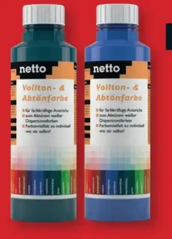 B1 Discount Baumarkt Netto Vollton- und Abtönfarbe Angebot