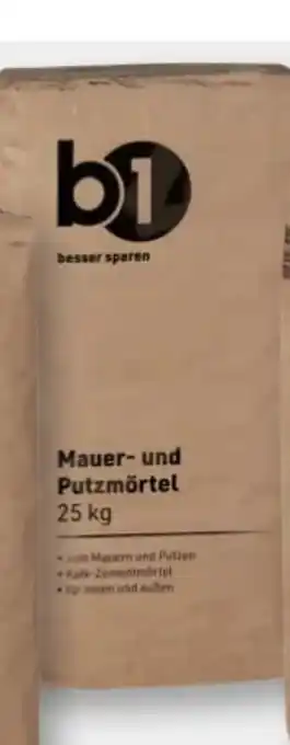 B1 Discount Baumarkt B1 Mauer-Putzmörtel Angebot