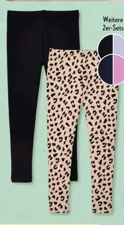 Aldi Süd Lily & Dan Kinder Herbst-Leggings 2er-Set Angebot