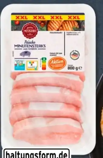 Aldi Süd Meine Metzgerei Schweine-Minutensteaks Angebot