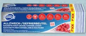 Aldi Süd Power Force Allzweck-/Gefrierbeutel Angebot