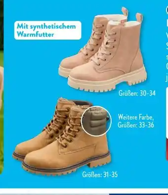 Aldi Süd Lily & Dan Mädchen Herbst-Stiefel Angebot
