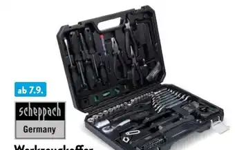 Aldi Süd Scheppach Werkzeugkoffer WZB120-BE Angebot