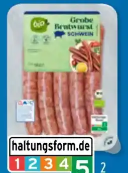 Aldi Süd Bio Smiley Grobe Bio-Bratwurst Angebot