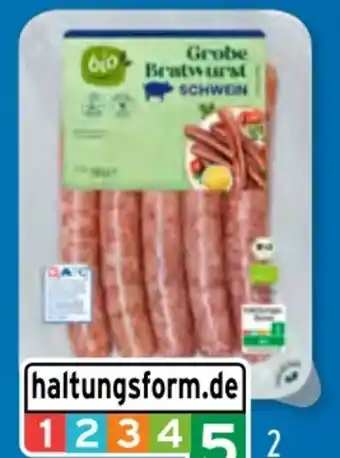Aldi Süd Bio Smiley Grobe Bio-Bratwurst Angebot