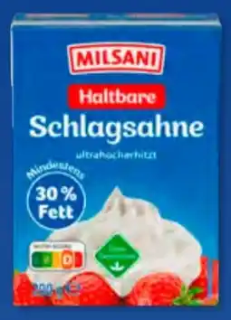 Aldi Süd Milsani Haltbare Schlagsahne Angebot