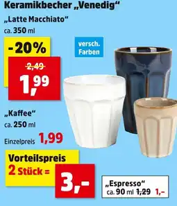 Thomas Philipps Keramikbecher 'venedig' Angebot