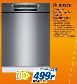 Expert Bosch unterbau-geschirrspüler serie 4 smu4hts00e Angebot