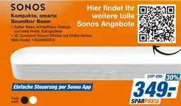 Expert Sonos kompakte, smarte soundbar beam Angebot