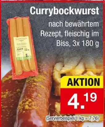 Zimmermann Currybockwurst Angebot