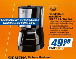 Expert Melitta filterkaffeemaschine 1017-13 enjoy top Angebot