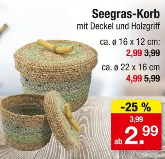 Zimmermann Seegras-korb Angebot
