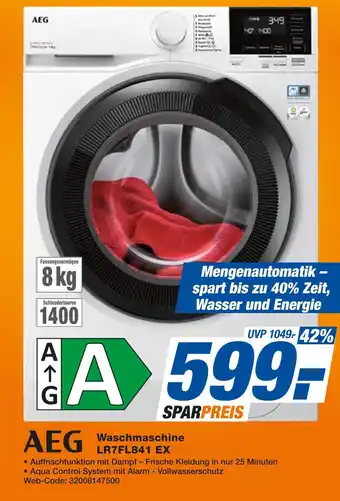 Expert Aeg waschmaschine lr7fl841 ex Angebot