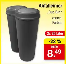 Zimmermann Abfalleimer duo bin Angebot