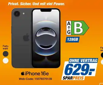 Expert Apple smartphone iphone 16e Angebot