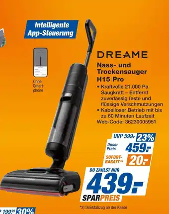 Expert Dreame nass- und trockensauger h15 pro Angebot