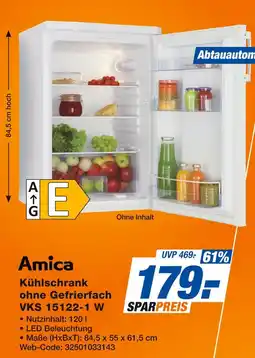 Expert Amica kühlschrank ohne gefrierfach vks 15122-1 w Angebot