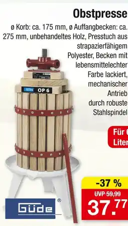 Zimmermann Güde obstpresse Angebot