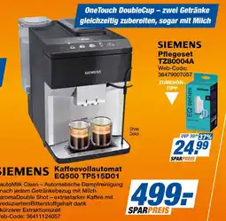 Expert Siemens kaffeevollautomat eq500 tp515d01 oder pflegeset tz80004a Angebot
