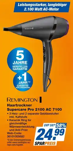 Expert Remington haartrockner supercare pro 2100 ac 7100 Angebot