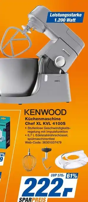 Expert Kenwood küchenmaschine chef xl kvl 4100s Angebot