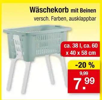 Zimmermann Wäschekorb mit beinen Angebot