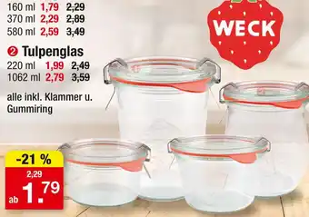 Zimmermann Weck tulpen glas 160 ml Angebot