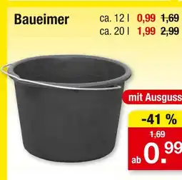 Zimmermann Baueimer ca. 12 l Angebot