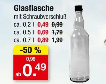 Zimmermann Glasflasche mit schraubverschluss ca. 0,2 l Angebot