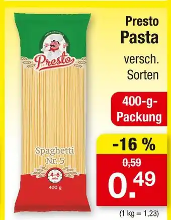 Zimmermann Presto pasta spaghetti nr. 5 Angebot
