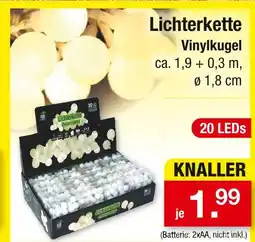 Zimmermann Lichterkette vinylkugel Angebot