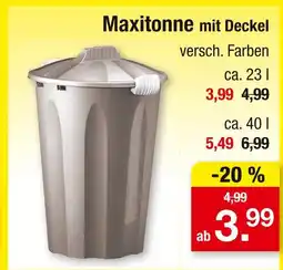 Zimmermann Maxitonne mit deckel Angebot