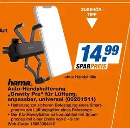 Expert Hama auto-handyhalterung gravity pro Angebot