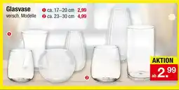 Zimmermann Glasvase ca. 17–20 cm Angebot