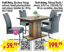 Möbel Boss Stuhl betty oder tisch ariana Angebot