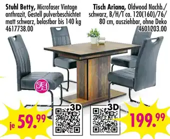 Möbel Boss Stuhl betty oder tisch ariana Angebot