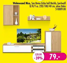 Möbel Boss Wohnwand nice Angebot