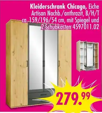 Möbel Boss Kleiderschrank chicago Angebot