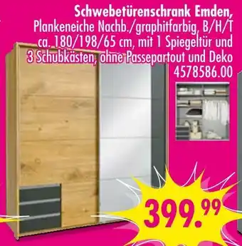 Möbel Boss Schwebetürenschrank emden Angebot