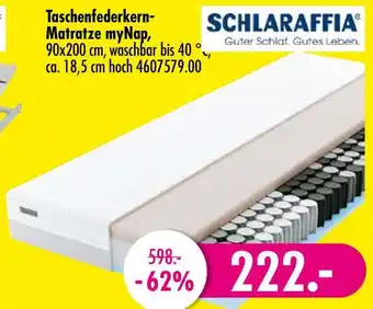 Möbel Boss Schlaraffia taschenfederkern-matratze mynap Angebot