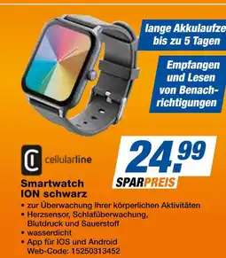 Expert Cellularline smartwatch ion schwarz Angebot