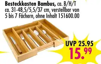 Möbel Boss Besteckkasten bambus Angebot