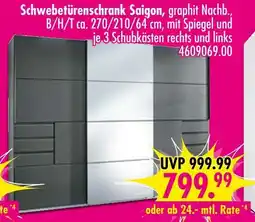 Möbel Boss Schwebetürenschrank saigon Angebot