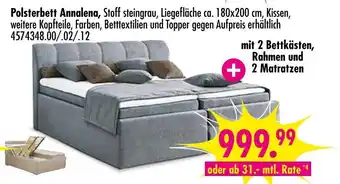 Möbel Boss Polsterbett annalena Angebot