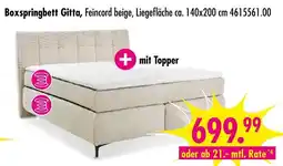 Möbel Boss Boxspringbett gitta Angebot