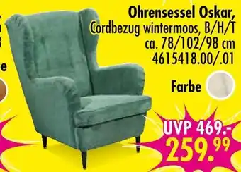 Möbel Boss Ohrensessel oskar Angebot