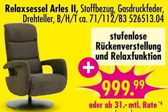 Möbel Boss Relaxsessel arles ii Angebot