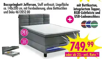 Möbel Boss Boxspringbett jefferson Angebot