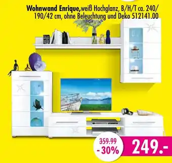 Möbel Boss Wohnwand enrique Angebot