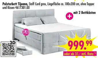 Möbel Boss Polsterbett tijuana Angebot